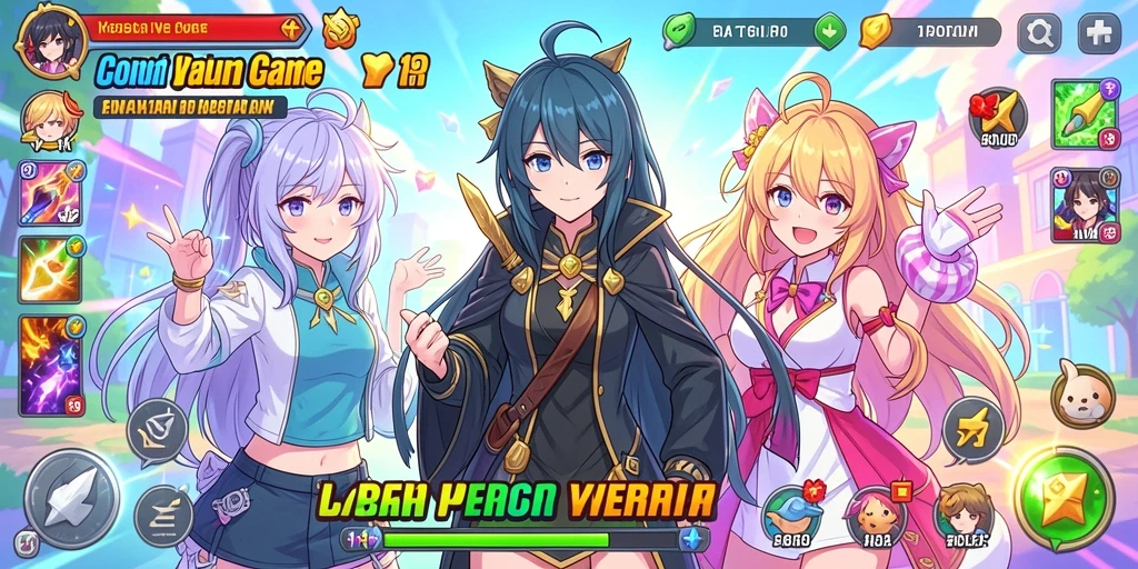 Menampilkan level cerah dan penuh warna.