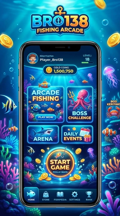 Galeri pratinjau visual bro138 build APK resmi terbaru